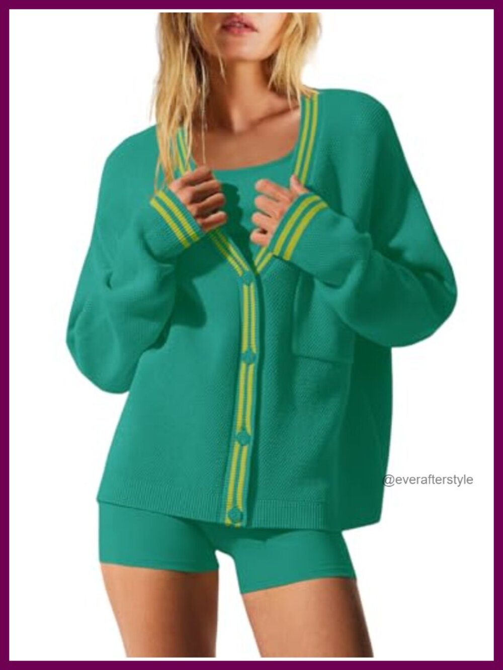 Oversized Cardigan Sweater Button Down Knit Fall Sweater